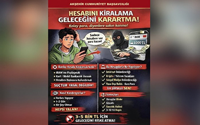 AKŞEHİR BAŞSAVCILIĞI’NDAN IBAN DOLANDIRICILIĞINA KARŞI KRİTİK UYARI