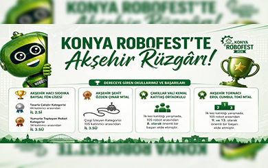KONYA ROBOFEST’TE AKŞEHİR RÜZGÂRI