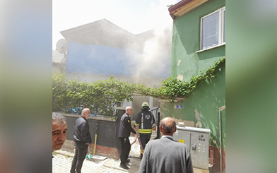 NASREDDİN MAHALLESİ’NDE KORKUTAN YANGIN